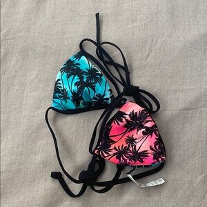 PINK Victoria’s Secret Reversible Triangle Bikini Top